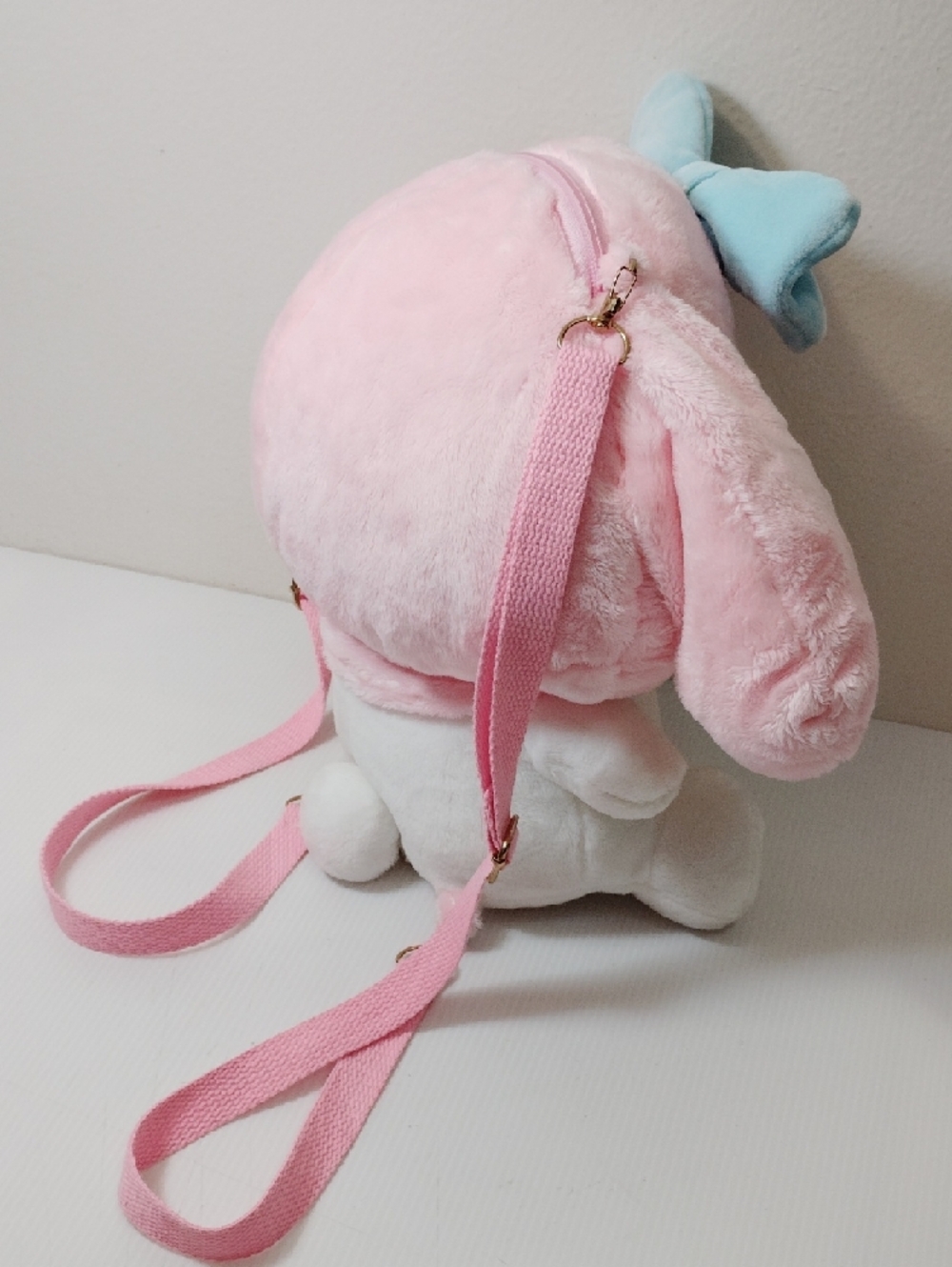 Sanrio My Melody Plush Backpack - Pink, White & Blue Bow, Hello Kitty And Friend - Picture 7 of 11